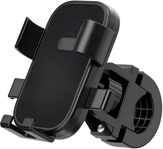 탈론나인 흔들림방지 360도 회전 자전거 오토바이 스마트폰 거치대, 블랙