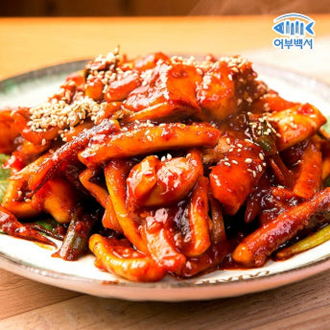 어부백서 매콤달콤 오징어볶음 400g 2인분 x3팩 밀키트, 3개