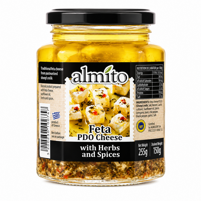 알미토 페타치즈 허브 앤 스파이스 255g, 1개