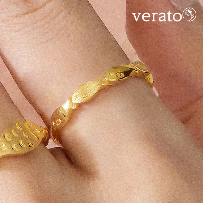 [72시간봄특가] 베라토 24K 순금 골드 피쉬 반돈 반지 1.875g