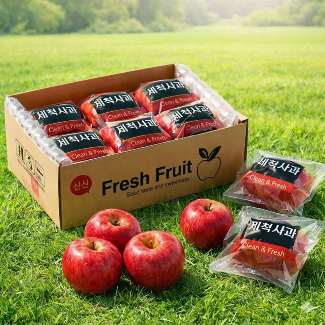 [타임특가] 세척사과 최대15brix 껍질째먹는 햇사과 꿀사과, 1박스, 2kg
