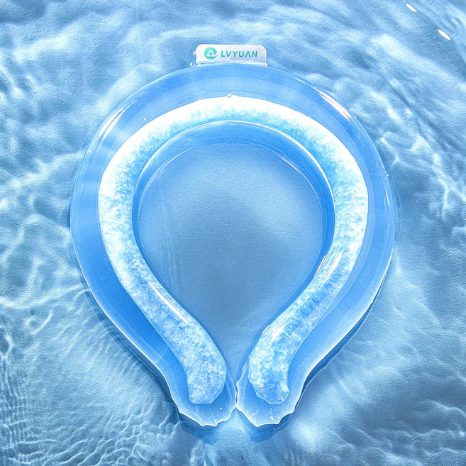 루앤 아이스볼 넥쿨러, 투명블루, 1개