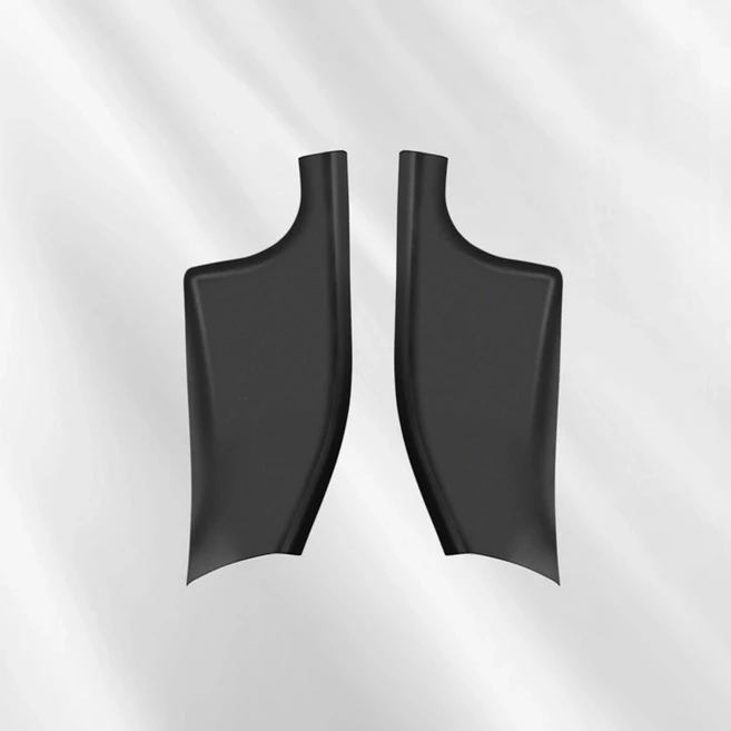 테슬라 모델 Y용 후면 줄 내장 임계 바 보호 리파이 실 스트라이프 커버 문짝 액세서리 내부 페달, 1) Black