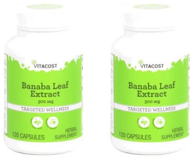 비타코스트 바나바잎 추출물 표준화 300mg 캡슐 120정, 2개 - 쿠팡