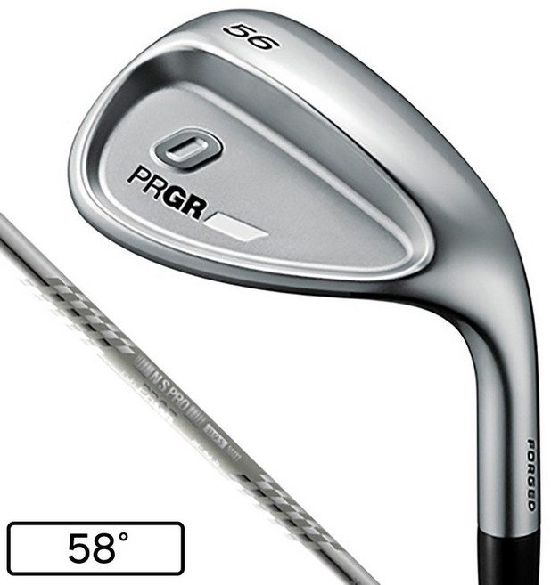 프로기아 PRGR 남성 0 웨지 5822 로프트 58도 NSPRO 스펙 스틸 III - 221867, 에스