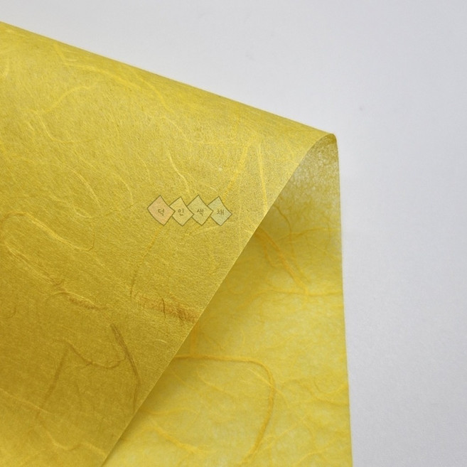 덕인 색 운용한지 Y 25g 64cm x 94cm 1장 닥70%, 07 노랑색