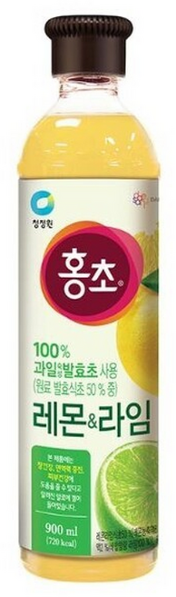 청정원 홍초 레몬 라임 900ml, 1개