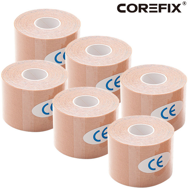 코어픽스 키네시올로지 스포츠테이프 근육 테이프 테이핑, 6개