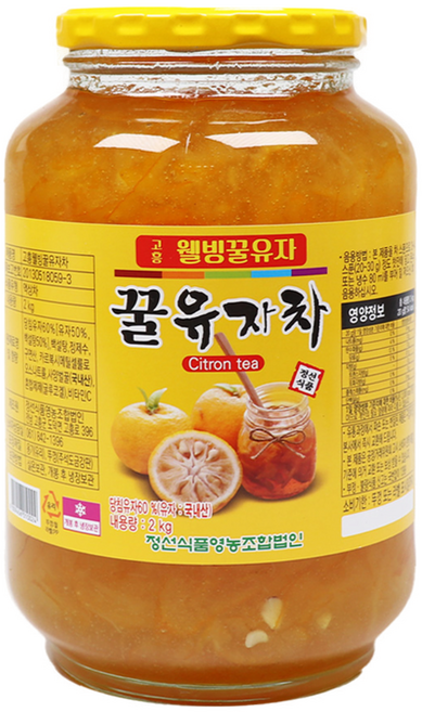 고흥 웰빙 꿀유자차 2kg, 1개입, 1개