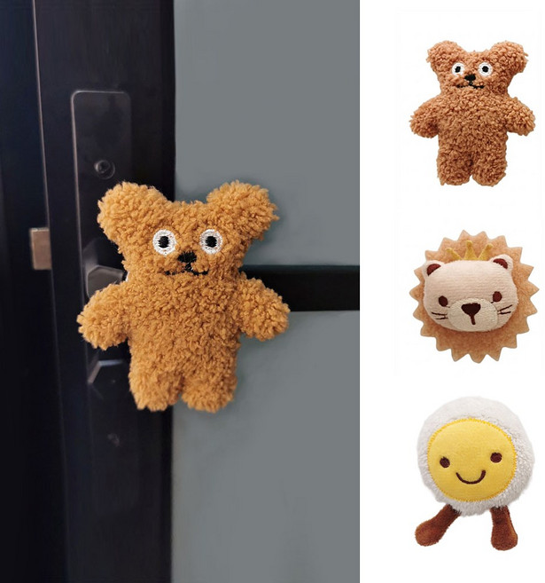 위즐 방문 문콕 소음 방지 도어 손잡이 쿠션, 2개