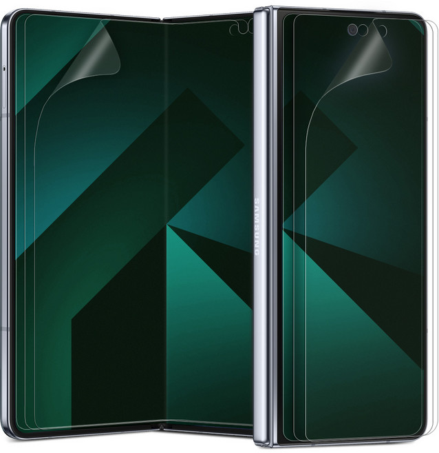 다이아큐브 갤럭시 Z폴드6 무광택 매트 지문방지 블루라이트 차단 전면액정 3매+내부액정 3매 가이드핀 간편부착, 3세트