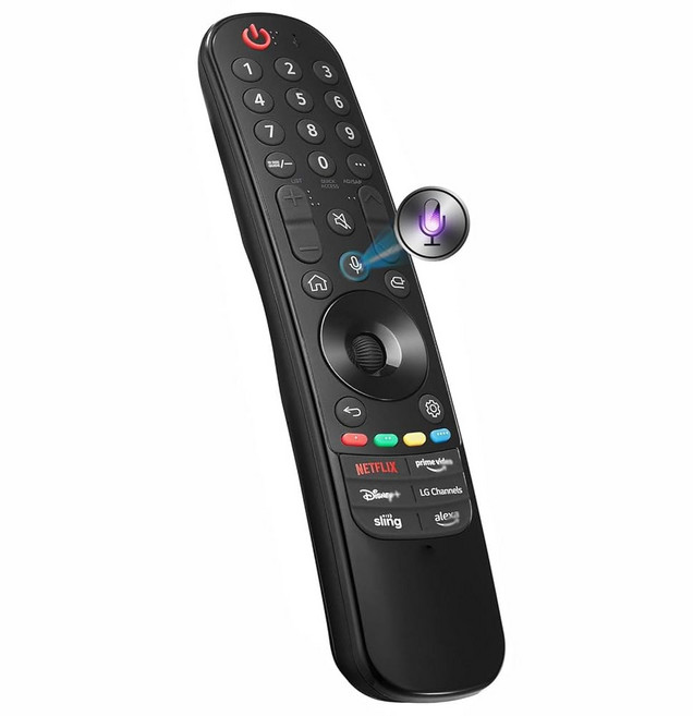 LG 매직 리모컨 MR25GA 2025와 호환되는 알리젠 AI TV 교체용 포인터 알렉사 보이스 블루투스 MR25GN AKB76046603 C5 B5 G5 M5