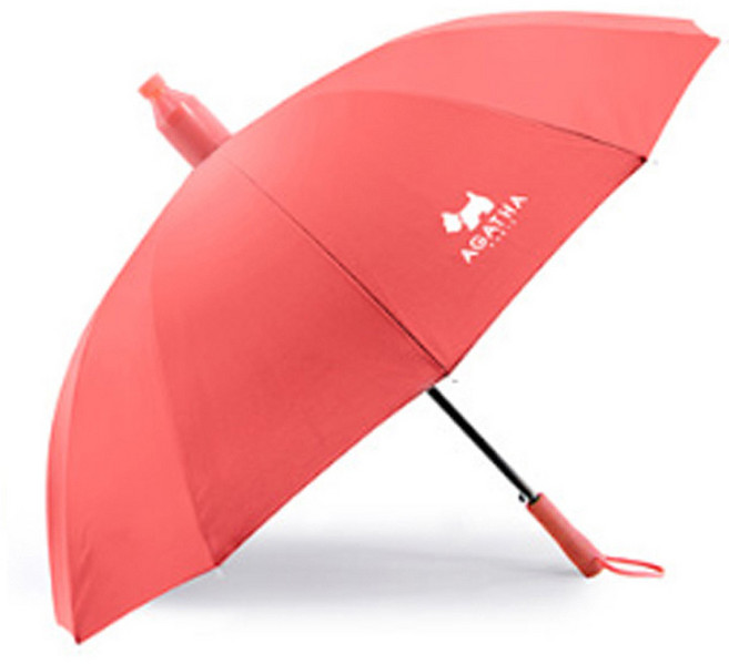 아가타 60 자동 솔리드 물받이 자바라 장우산