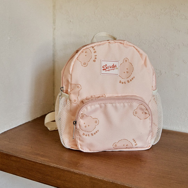 돗투돗 파스텔 돗프렌즈 트랜스포머 미아방지 백팩, 돗꼼(베이지), 1개
