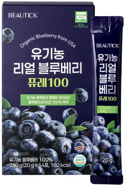 (BEAUTICK) 리얼 블루베리 퓨레 100 ( 20g 14포 )