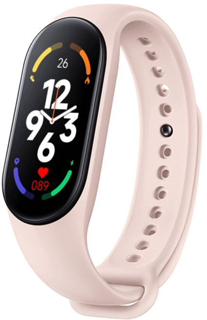 스마트 팔찌용 M 다기능 시계 심박수 혈압 산소, Pink, 1개