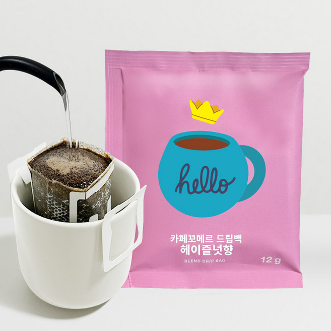 카페꼬메르 드립백 커피 헤이즐넛향, 1개, 10개입, 12g