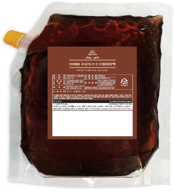 양원프레쉬 더와이 초당옥수수 수염차원액(리필용), 1개, 1L