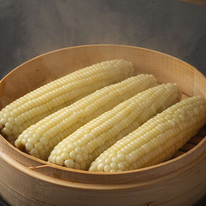 당일수확 강원 영월 찐 냉동 햇 미백흑찰옥수수, 1개, 강원도 찰옥수수 10개(2×5봉) 진공 급냉동