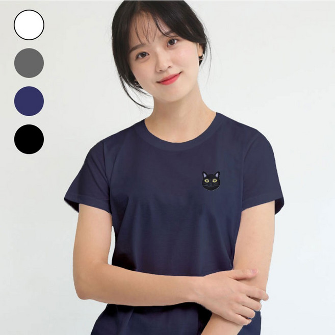 남녀공용 기능성 메쉬 반팔 쿨티 쿨론 여름 티셔츠 고양이자수