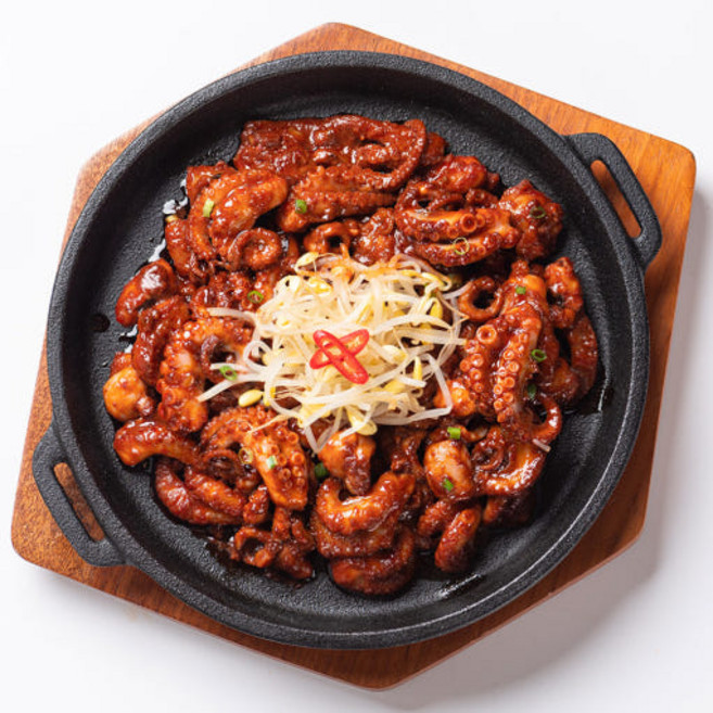 대한민국농수산 양념 대왕 쭈꾸미 볶음 원물가득 원스킨 L사이즈, 2개, 500g