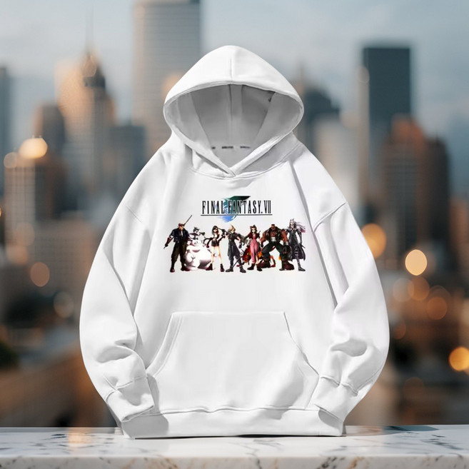 파이널판타지VII 리버스 파판7 후드티 (파판 캐릭터 후드 긴팔 티셔츠)