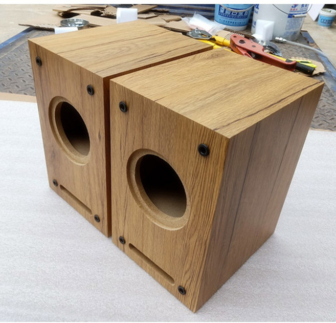 자작 스피커통 4인치 스피커 인클로저 골동품 스탠드 모니터스피커 우드스피커 튜닝 만들기