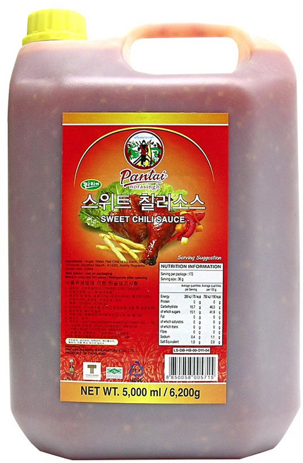 판타이노라싱 스위트웰 스위트 칠리소스, 1개, 5L