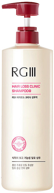 탈모완화 RG3 헤어로스 크리닉 샴푸액 샴푸, 520ml, 1개