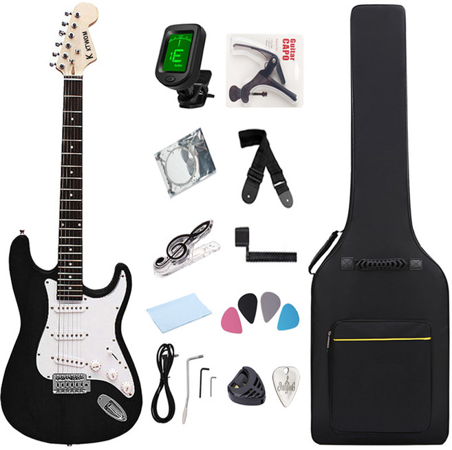 케이투엠 입문용 일렉 기타, 블랙, 1개
