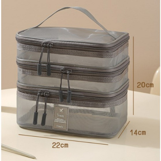 iTRAVEL 網紗化妝包 多功能收納整理袋