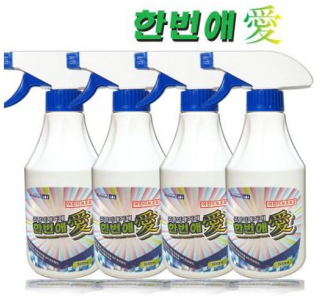 한번애 곰팡이제거제 500ml(1개) 베란다곰팡이 욕실곰팡이 화장실곰팡이 타일곰팡이 곰팡이방지제 고객만족, 한번애 곰팡이제거제 500ml(4개) 베란다곰팡이 욕실