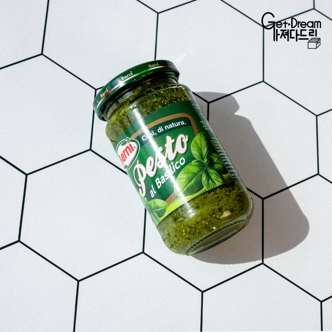 베르니 바질 페스토 소스 페이스토 바질페이스트 195g, 12개