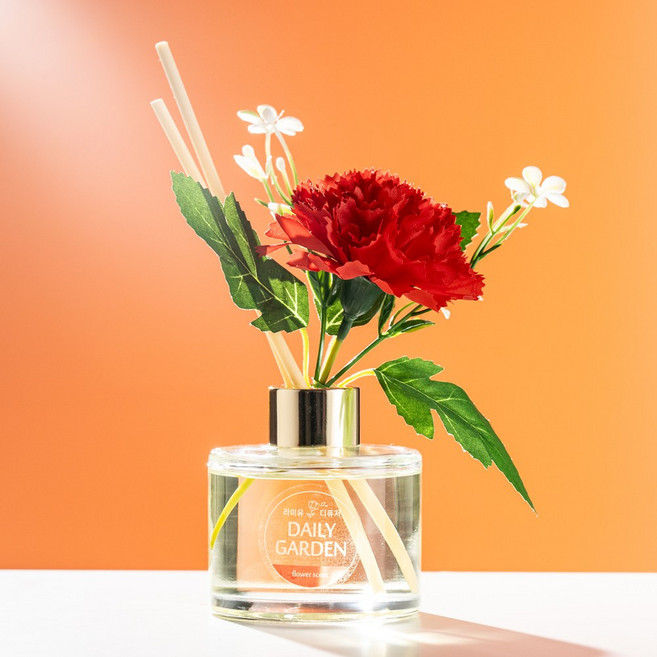 라미유 카네이션 디퓨저 어버이날 스승의날 답례품 선물 세트 실내 방향제, 카네이션 [대형1송이] 데일리가든, 1개