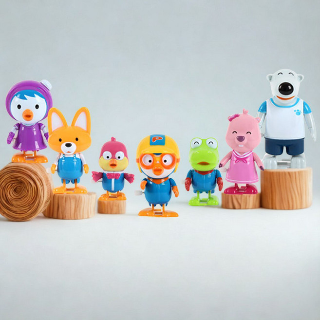 MANDOO4 아장아장 뽀로로 어린이집 유치원 1년치 선물 준비물 태엽 장난감 7+1, 1개