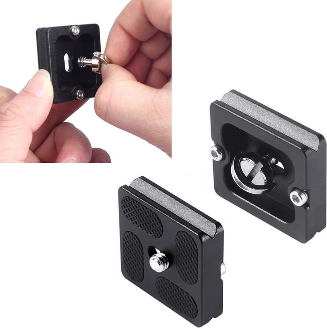 삼각대 헤드 홀더 릴리즈 플레이트 DSLR 카메라 니콘 호환, 1개