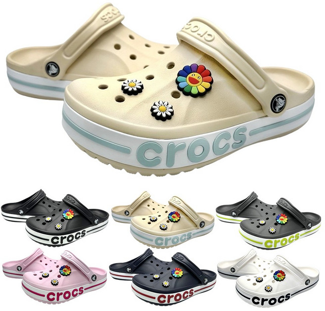 [크록스 정품] CROCS 바야밴드 클로그 슬리퍼 +모아츄 악세세리 포함