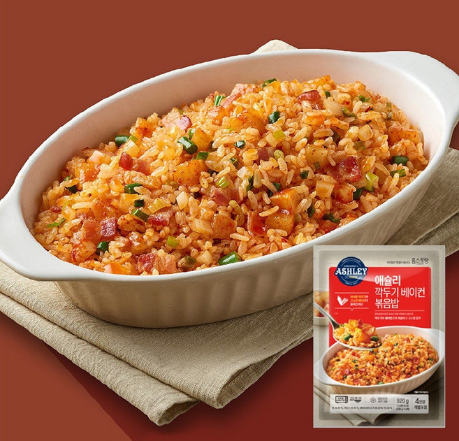애슐리 깍두기 베이컨 볶음밥, 230g, 3개
