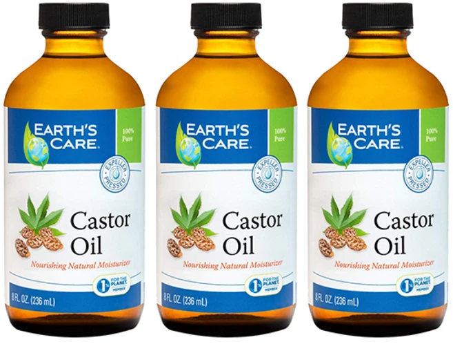 Earths Care 100% 퓨어 캐스터 오일, 236ml, 3개 - 쿠팡