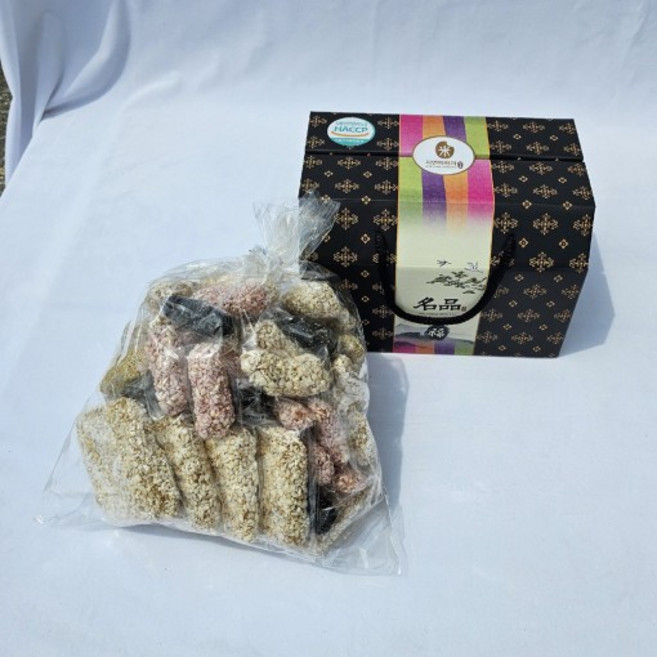 [자연미한과] 실속형2호 한과모듬세트 강릉 수제 한과 설날 추석 명절 선물 [원산지:상세설명에 표시], 1세트, 1.1kg