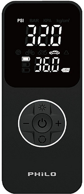 飛樂 TP20Ⅱ 無線電動打氣機, 黑色, 1個