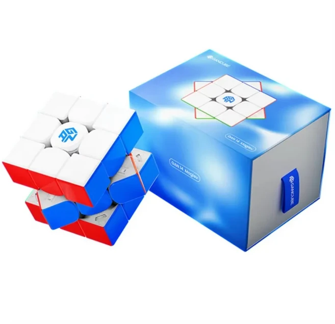 GAN14 마그레브 프로 UV 스티커리스 스피드 큐브 3x3 간 매직 퍼즐 마기코 장난감 선물, 01 Maglev UV