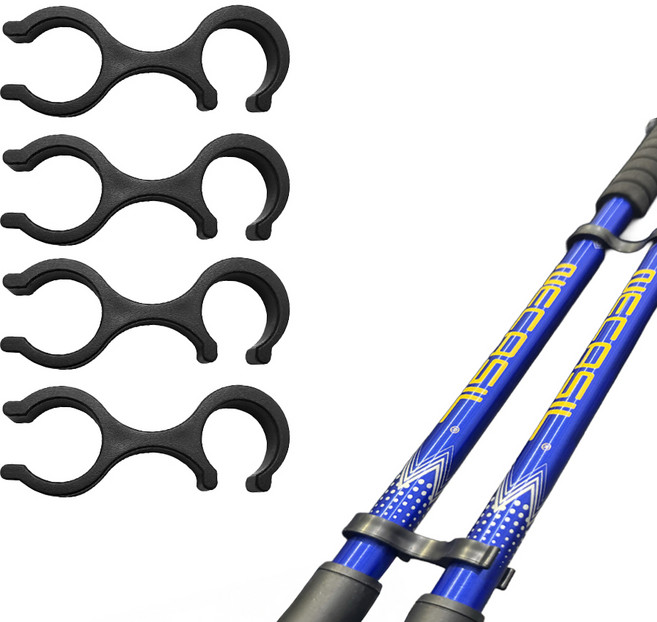 아띠꼴로 등산스틱 고무 패킹 마개 촉 바스켓 보호캡 부품, 블랙, 1세트