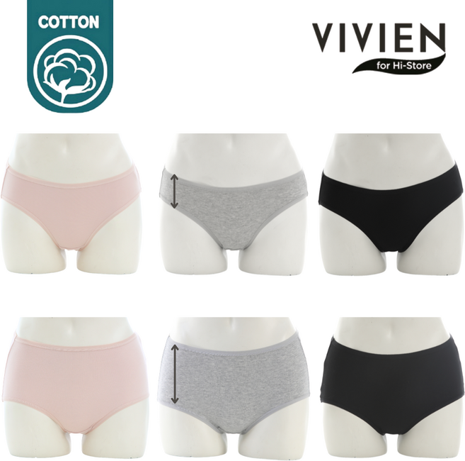 비비안 histore 데일리 기본 베이직 면팬티_3매입 번들