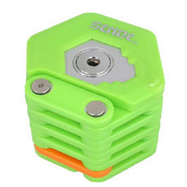 고강도 자전거 스쿠터 오토바이 도난방지 26 관절락 체인 잠금장치 82cm, 그린, 1개