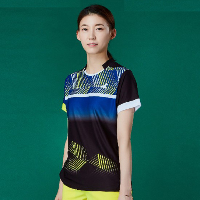 핏섬 티셔츠 배드민턴 반팔 상의 옐로우 ACE-YEW 여성 배드민턴복