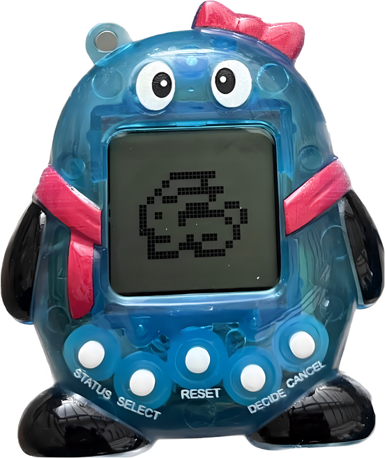 Jia Yuan 電子寵物機 168合1 掌上型懷舊遊戲機, 透明粉, CS85584