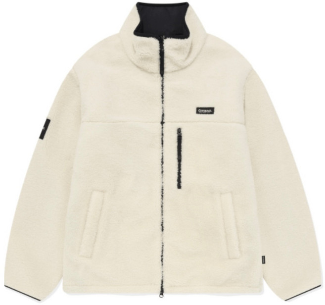 COVERNAT 雙面穿羊羔毛外套, IVORY,L, 1個