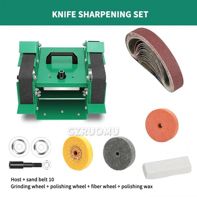 모터 미니 벨트 샌더 전기 벤치 그라인더 탁상 광택기 샌딩 머신 조절 속도, 2. Set 2, 1개