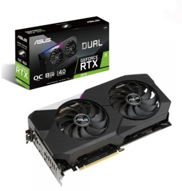 ASUS DUAL 지포스 RTX 3070 O8G OC V2 D6 8GB